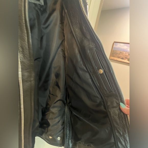 BILT Men’s Leather Motorcycle Jacket. XL - Picture 6 of 14